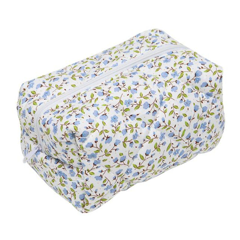 Wholesale Small Clear Portable Zipper Large Capacity Floral Print Storage Bag